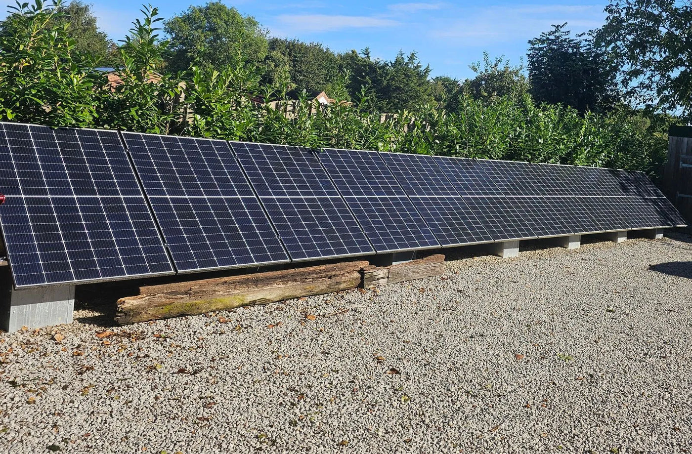 Grand designs project with infrared heating and solar panels