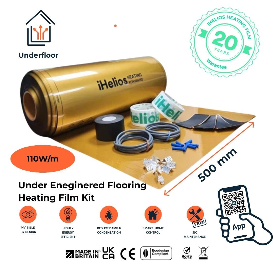 Under Engineered Flooring Infrared 
Heating Film Kit