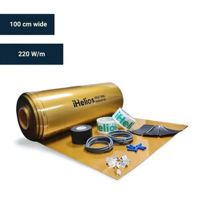 Underfloor Infrared Electric Heating Film Kit 1000 mm - iHelios Living